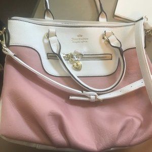 Juicy Couture Pink and White Handbag